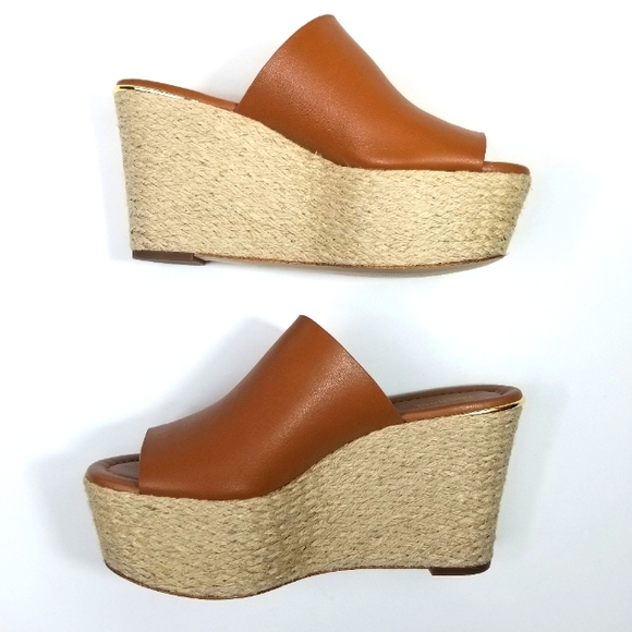 MICHAEL KORS Acorn Cunningham Espadrille Wedge Slide Sandal - Picture 14 of 15